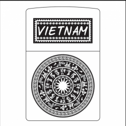 Hình Khắc Trống Đồng Việt NAm - Mã SP: ZPK0244-3