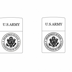 Hình khắc u.s.army - Mã SP: ZPK0630