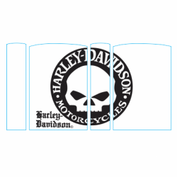 Hình Khắc Vòng Tròn Harley-Davidson - Mã SP: ZPK0039