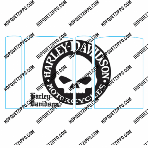 Hình Khắc Vòng Tròn Harley-Davidson