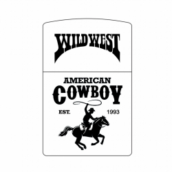 Hình Khắc Wild West American CowBoy Est 1993 - Mã SP: ZPK0264-20