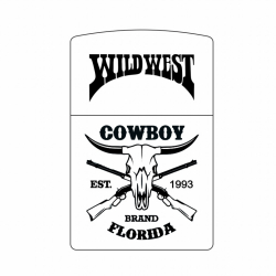 Hình Khắc Wild West Cowboy Florida - Mã SP: ZPK0264-16 