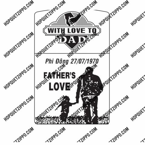 Hình Khắc With Love To Dad Father's Love