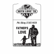 Hình Khắc With Love To Dad Father's Love