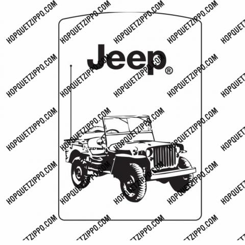 Hình Khắc Xe Jeep Một Mặt Phiên Bản 2