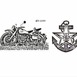 HÌNH KHẮC XE MÁY HARLEY TRUNG QUỐC - Mã SP: ZPK0334