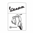 Hình Khắc Xe Vespa Piaggio Phiên Bản 2