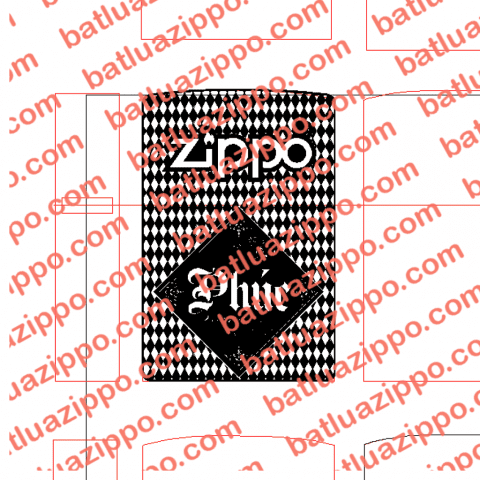Hình khắc zippo chữ phúc