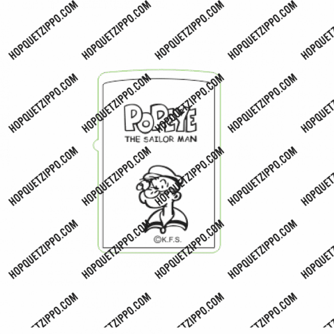 Hình Khắc Zippo Popeye The Sailor Man