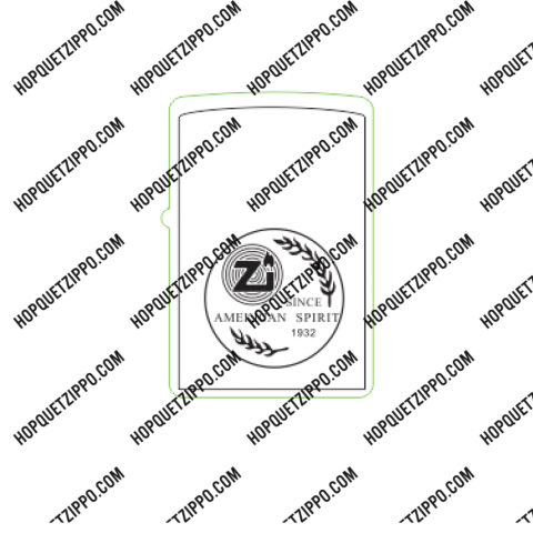Hình Khắc Zippo Vòng Tròn Amekican Since Spirit 1932