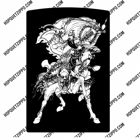 ZIPPO QUAN CÔNG CƯỠI NGỰA CẦM THƯƠNG