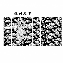 ZIPPO RỒNG CUỘN MỘT MẶT XUNG QUANH MÂY - Mã SP: ZPK0504